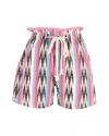 Isabel Marant Étoile  Striped Mini Shorts In Multicolor Cotton In Multi