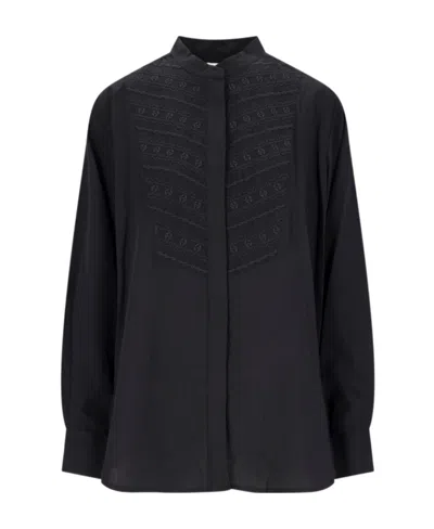 ISABEL MARANT ÉTOILE ISABEL MARANT ÉTOILE BRITTEN EMBROIDERED-DETAILED LONG-SLEEVED SHIRT