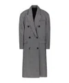 Isabel Marant Étoile Double Breasted Coat In Gray