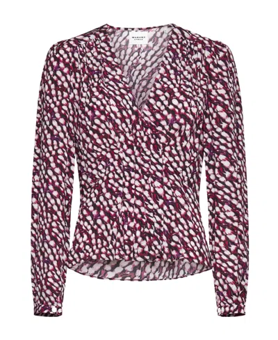 ISABEL MARANT ÉTOILE ISABEL MARANT ÉTOILE GRAPHIC-PRINTED V-NECK SHIRT