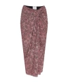 Isabel Marant Étoile Jeldia Graphic-print Midi Skirt In Multicolor