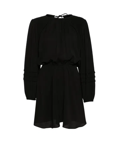 Isabel Marant Étoile Ladjo Flared Minidress In Black