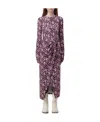 Isabel Marant Étoile Marant Étoile Woman Midi Dress Fuchsia Size 4 Viscose, Elastane In Multicolor