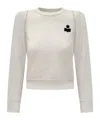 Isabel Marant Étoile Logo Detailed Panelled Sweatshirt In White