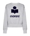 Isabel Marant Étoile Mobyli Logo-embellished Sweatshirt In White