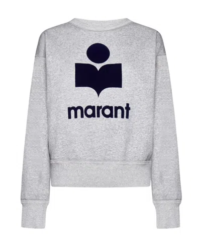 Isabel Marant Étoile Mobyli Logo-embellished Sweatshirt In White