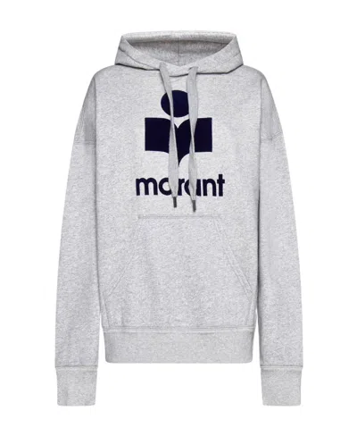 ISABEL MARANT ÉTOILE ISABEL MARANT ÉTOILE MANSEL LOGO PRINTED DRAWSTRING HOODIE