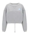 Isabel Marant Étoile Marant Etoile Women Margo Logo Cotton Crewneck Sweatshirt In Gray