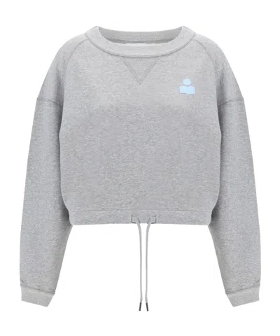 ISABEL MARANT ÉTOILE ISABEL MARANT ÉTOILE MARGO CROPPED DRAWSTRING-TRIM SWEATSHIRT