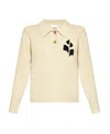 Isabel Marant Étoile Nola Logo Intarsia Polo Jumper In Gray