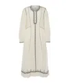 Isabel Marant Étoile Pippa Embroidered Cotton Midi Dress In White
