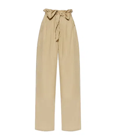 Isabel Marant Étoile Priana High-waist Wide-leg Trousers In Nude