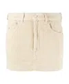 Isabel Marant Étoile Rania Corduroy Miniskirt In Nude