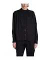 Isabel Marant Étoile Violeta Shirt In Black Wool And Polyester In Black