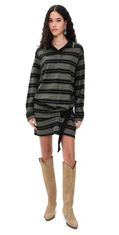 Isabel Marant Étoile Marant Etoile Sophisticated Mini Dress With Polo Inspiration In Multi