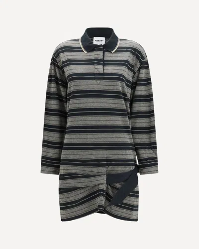 Isabel Marant Etoile Marant Étoile Isea Striped Polo Mini Dress In Multi
