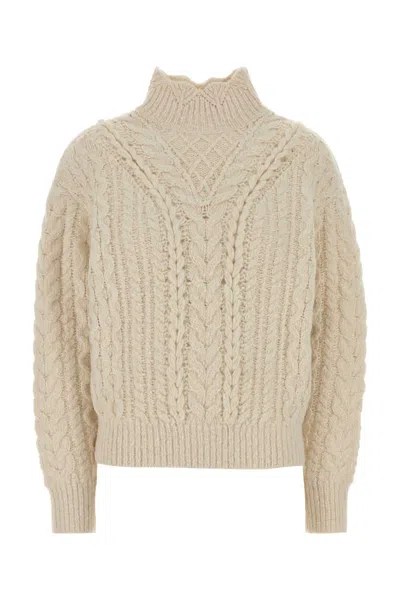 ISABEL MARANT ÉTOILE IVORY COTTON BLEND BOLINEA SWEATER