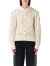 Isabel Marant Étoile Isabel Marant Etoile Ivory Lace Knit Sweater Marant Étoile In Neutral