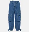 Isabel Marant Étoile Medium Blue Drawstring Cargo Jeans