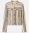 Isabel Marant Étoile Izaria Cotton And Wool-blend Jacket In Neutral
