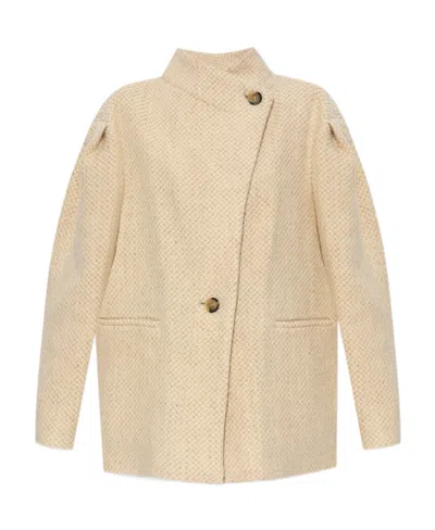 Isabel Marant Étoile 'jabadi' Long-sleeved Jacket In Brown