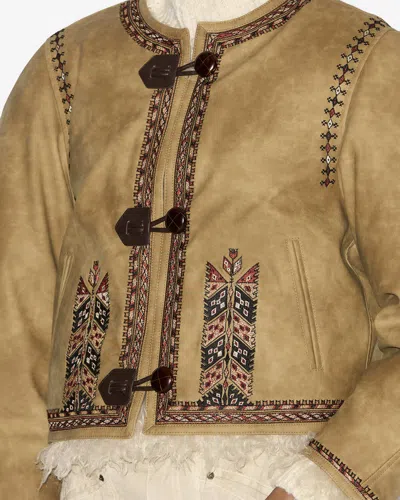Isabel Marant Étoile Cely Jacket In Brown
