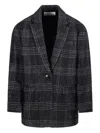 Isabel Marant Étoile Tailored Plaid Blazer With Single Button Closure In Multi