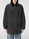 Isabel Marant Étoile Kimelia Coated Cotton Jacket In Schwarz