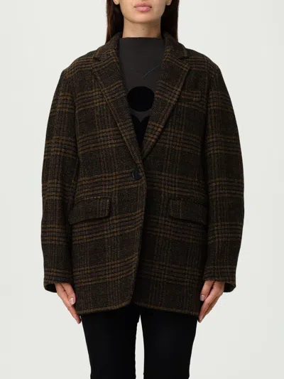 ISABEL MARANT ÉTOILE JACKET ISABEL MARANT ETOILE WOMAN COLOR BROWN,H22082032