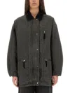 Isabel Marant Étoile Kimelia Coated Cotton Jacket In Black