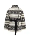 Isabel Marant Étoile Josialo Belted Frayed Cotton-blend Jacquard Jacket