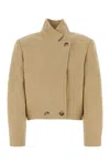 Isabel Marant Étoile Short Double-breasted Textured Jacket In Beige O Tan