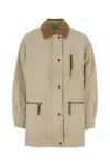 Isabel Marant Étoile Sand Canvas Kimelia Padded Jacket In Beige O Tan