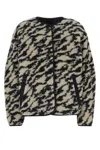 Isabel Marant Étoile Black & Beige Himala Reversible Jacket In Printed