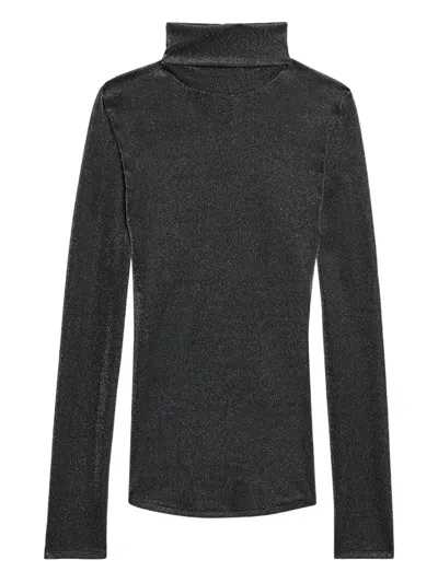 Isabel Marant Étoile Jadia Stand-up Collar Top In Black
