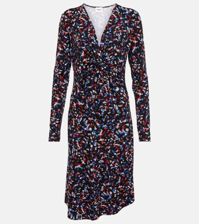 Isabel Marant Étoile Floral Midi Dress In Black