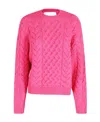 Isabel Marant Étoile Jake Cable-knit Jumper In Pink