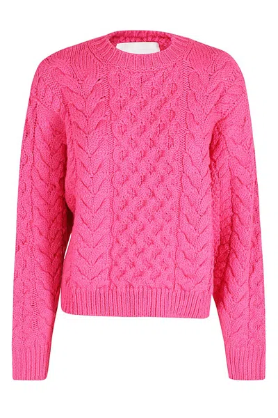 Isabel Marant Étoile Jake Cable-knit Jumper In Pink