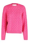 Isabel Marant Étoile Jake Fluorescent Pink Tricot Knit Sweater In Pink