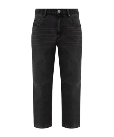 Isabel Marant Étoile Belt-loop Jeans In Black