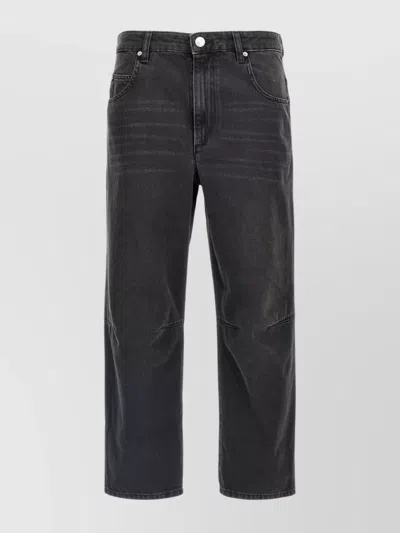 ISABEL MARANT ÉTOILE 'JANET' STRAIGHT LEG JEANS WITH RIVETS