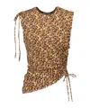 Isabel Marant Étoile Janis Abstract-print Blouse In Brown