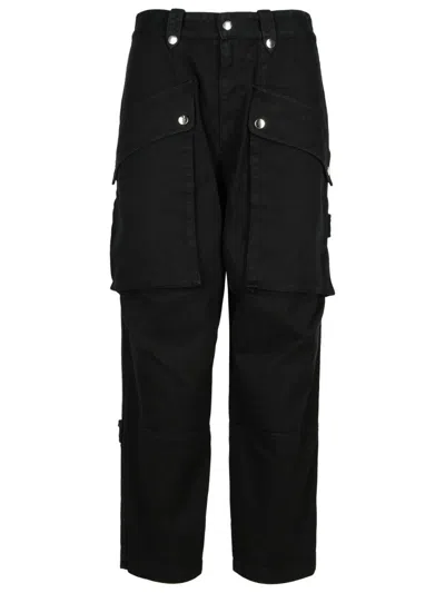 ISABEL MARANT ÉTOILE JANNICK' BLACK COTTON PANTS