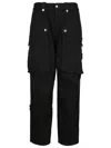 ISABEL MARANT ÉTOILE ISABEL MARANT ETOILE JANNICK' BLACK COTTON PANTS