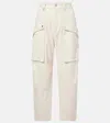 Isabel Marant Étoile Jannick Low-rise Cotton Cargo Pants In White