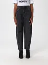 Isabel Marant Étoile Relaxed Fit Trousers With Classic Five-pocket Design In Black