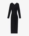 Isabel Marant Étoile Isabel Marant Etoile Black Stretch Modal Jelina Dress In Black