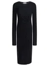 Isabel Marant Étoile Isabel Marant Etoile Black Stretch Modal Jelina Dress In Black