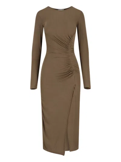 ISABEL MARANT ÉTOILE JELINA MIDI DRESS - GREEN