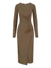 Isabel Marant Étoile Jelina Midi Dress In Brown